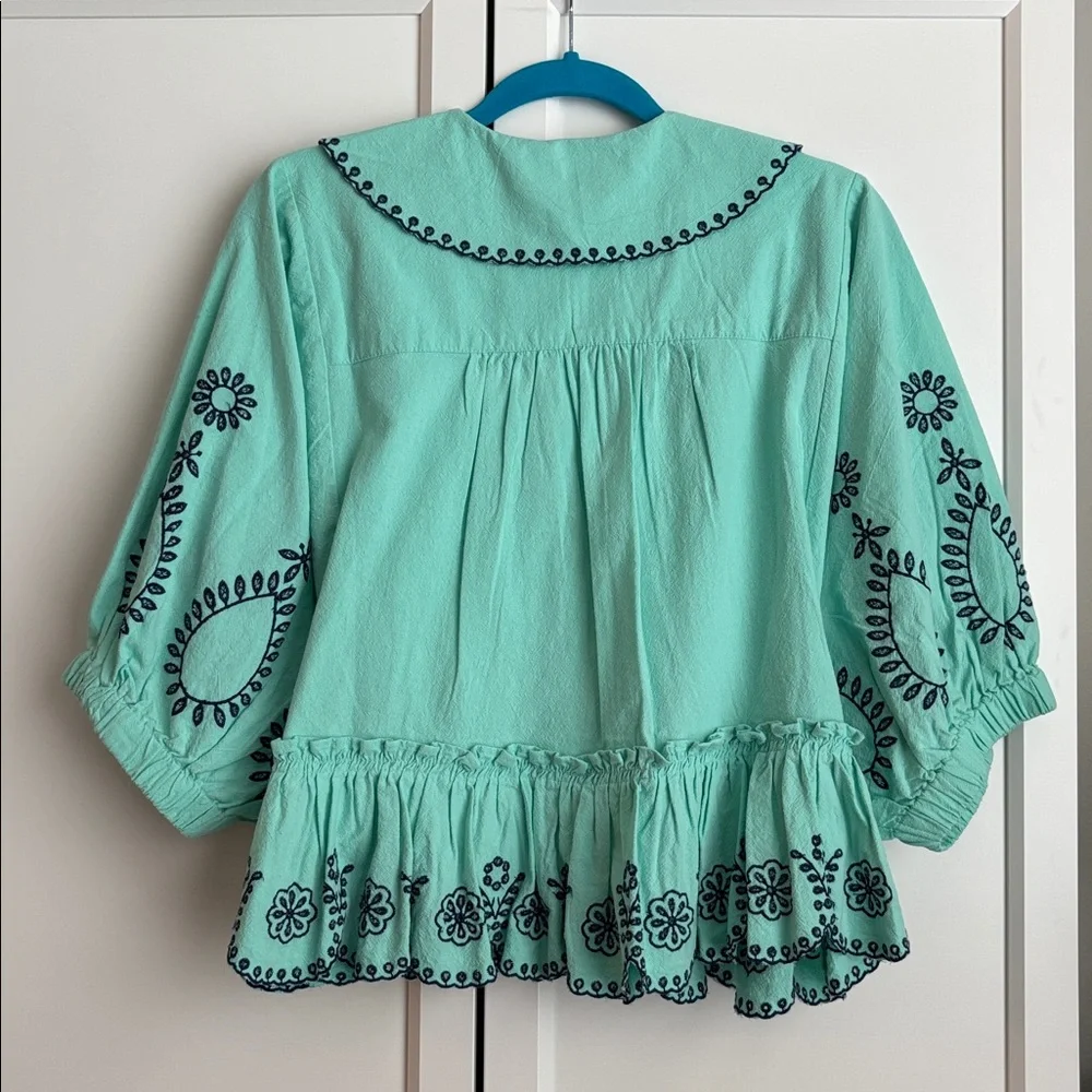 NWT Free People Arcadia Blouse, XS - Picture 5 of 5